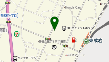 半田コロナワールドの地図画像