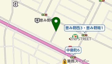 アクロス 恵み野の地図画像