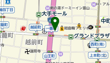 総曲輪フェリオの地図画像