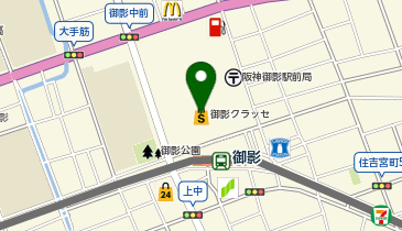 ユースプラザKOBE・EAST(コーベ イースト) 御影クラッセ店の地図画像