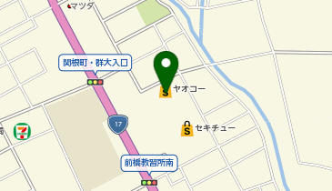 ドラッグストアマツモトキヨシ 前橋関根店の地図画像