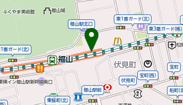 薬マツモトキヨシ さんすて福山駅店の地図画像