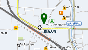 ドラッグストア マツモトキヨシ サンワシティ大和西大寺店の地図画像