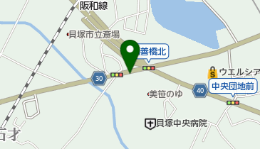 美笹のゆの地図画像