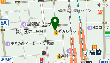 MISTER MINIT(ミスターミニット) 高崎高島屋店の地図画像