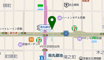 烏丸御池鍼灸院の地図画像