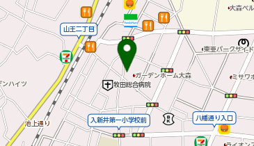 ほぐしの達人 Luz大森店の地図画像