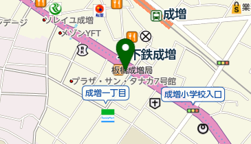 ほぐしの達人 成増店の地図画像