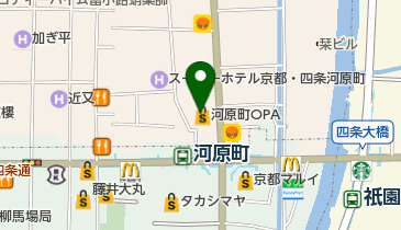 shop in(ショップ イン) 河原町オーパ店の地図画像