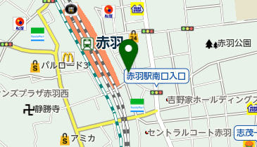 やなか珈琲店 赤羽店の地図画像