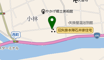 矢掛地区の地図画像