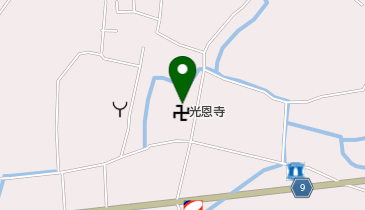 光恩寺庫裡の地図画像