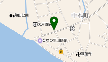 ひた押し花美術館の地図画像