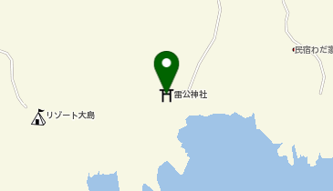 雷公神社の地図画像