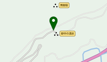 野中の一方杉の地図画像