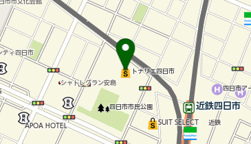 ユザワヤ tonarie四日市店の地図画像