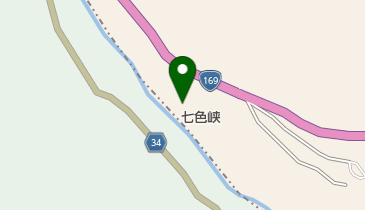 七色峡の地図画像
