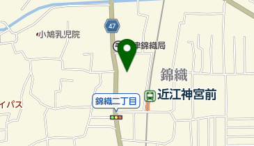 近江大津宮錦織遺跡の地図画像