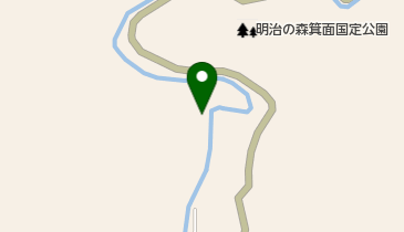 明治の森箕面自然休養林の地図画像