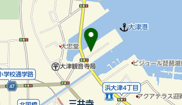 琵琶湖周航歌碑の地図画像