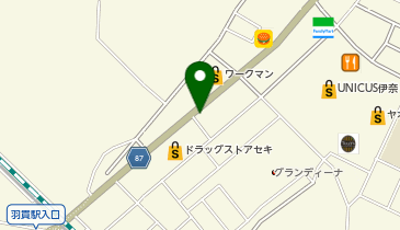 おおぎやラーメン 埼玉伊奈店の地図画像