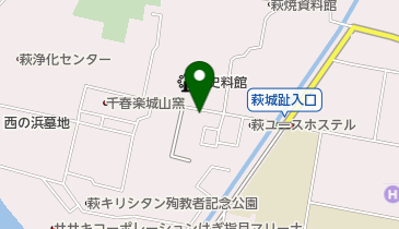 萩市堀内地区伝統的建造物群保存地区の地図画像