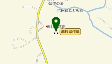 高杉晋作墓の地図画像