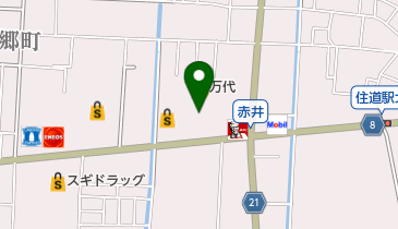 レジェール クロワ赤井店 plus cafe(プラス カフェ)の地図画像
