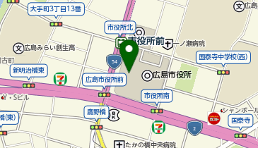 広島市役所旧庁舎資料展示室の地図画像