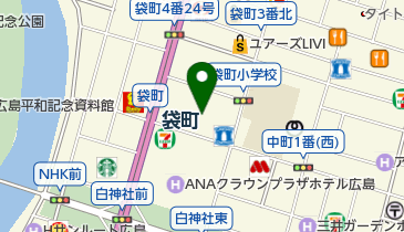 クロガネモチ(頼山陽史跡資料館)(被爆樹木)の地図画像