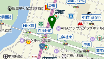 クスノキ(白神社境内)(被爆樹木)の地図画像
