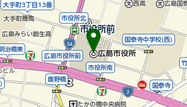 ソメイヨシノ(広島市役所)(被爆樹木)の地図画像