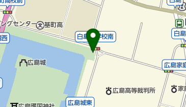 クスノキ(RCC中国放送北西側)(被爆樹木)の地図画像