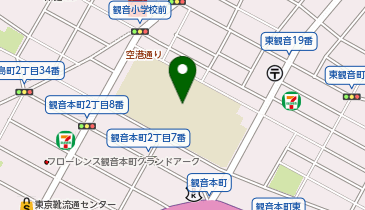 クロガネモチ(観音小学校内)(被爆樹木)の地図画像