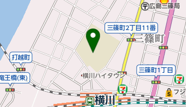 クスノキ(三篠小学校校庭)(被爆樹木)の地図画像