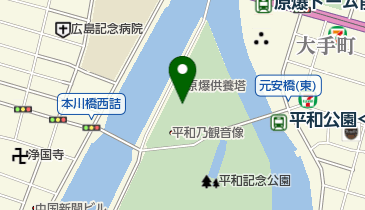 被爆した墓石(慈仙寺跡の墓石)の地図画像