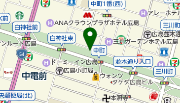 広島県立広島第一高等女学校職員生徒追憶碑の地図画像