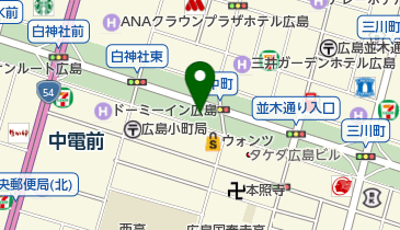 広島市医師会原爆殉難碑の地図画像