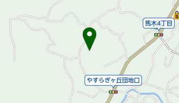 馬木八幡神社の社叢の地図画像