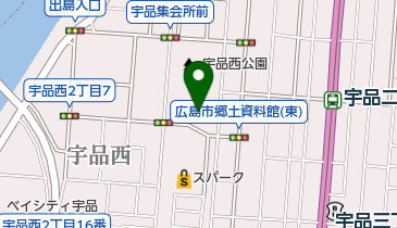 旧宇品陸軍糧秣支廠建物の地図画像