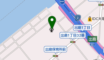 出島屋内プールの地図画像