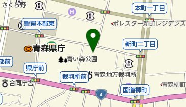 法テラス青森の地図画像