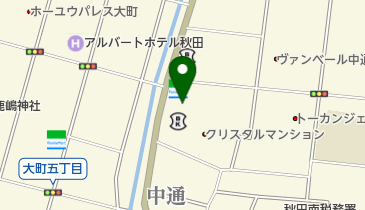 法テラス秋田の地図画像