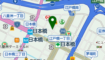 レンタルオフィス sharel(シェアル) 日本橋の地図画像