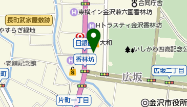 サンリオ 大和香林坊店の地図画像