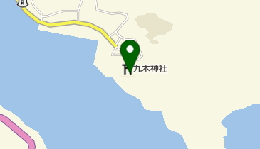 九木神社樹叢の地図画像