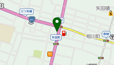 矢田立場の地図画像