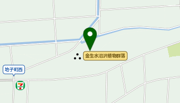 金生水沼沢植物群落の地図画像