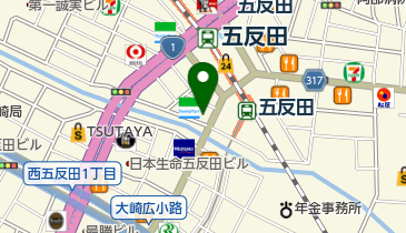 目黒川 魚金の地図画像