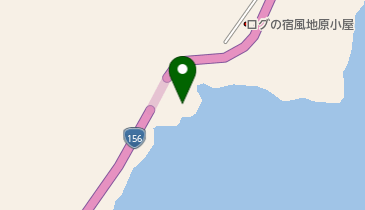 御母衣ダムの紅葉の地図画像